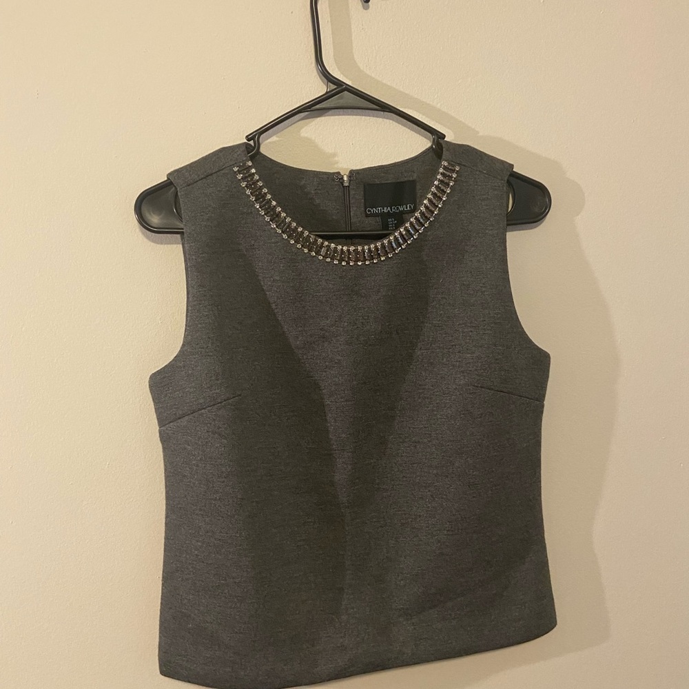 Cynthia Rowley Grey Top
